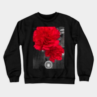 Red Flower Crewneck Sweatshirt